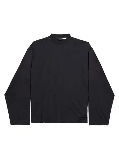 Balenciaga Men's Security Tape Oversized Long Sleeve T-Shirt - Faded Black - Size XL | Thumbnail 1 Balenciaga Men's Security Tape Oversized Long Sleeve T-Shirt - Faded Black - Size XL | Thumbnail 1