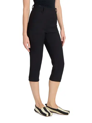 Jacquemus Women's Seamed Capri Pants - Black | Thumbnail 4 Jacquemus Women's Seamed Capri Pants - Black | Thumbnail 4