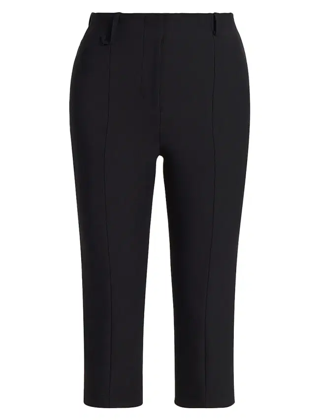 Women's Seamed Capri Pants - Black