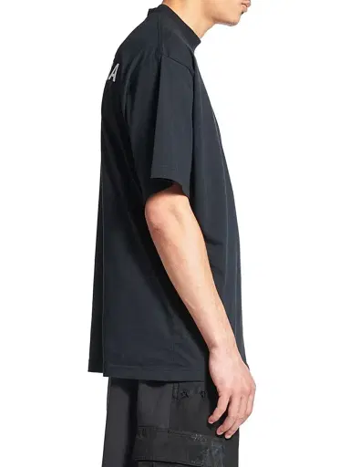 Balenciaga Men's Taped Logo Back T-Shirt Medium Fit - Faded Black - Size XL | Thumbnail 6