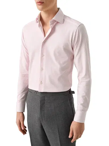 Eton Men's Slim-Fit 4Flex Stretch-Cotton Shirt - Pink | Thumbnail 3 Eton Men's Slim-Fit 4Flex Stretch-Cotton Shirt - Pink | Thumbnail 3