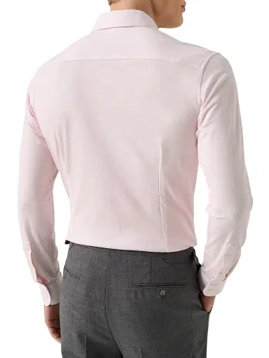 Eton Men's Slim-Fit 4Flex Stretch-Cotton Shirt - Pink | Thumbnail 4 Eton Men's Slim-Fit 4Flex Stretch-Cotton Shirt - Pink | Thumbnail 4