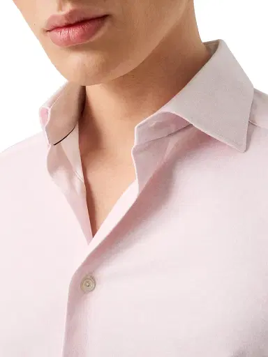 Eton Men's Slim-Fit 4Flex Stretch-Cotton Shirt - Pink | Thumbnail 5 Eton Men's Slim-Fit 4Flex Stretch-Cotton Shirt - Pink | Thumbnail 5
