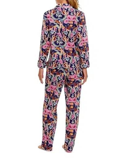THE LAZY POET Women's Sun-Kissed Escapes Mixed-Print Pajamas | Thumbnail 4 THE LAZY POET Women's Sun-Kissed Escapes Mixed-Print Pajamas | Thumbnail 4