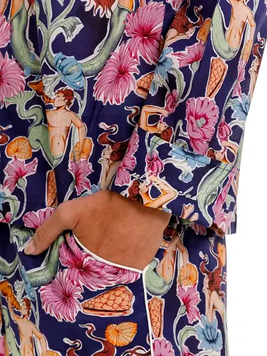 THE LAZY POET Women's Sun-Kissed Escapes Mixed-Print Pajamas | Thumbnail 5 THE LAZY POET Women's Sun-Kissed Escapes Mixed-Print Pajamas | Thumbnail 5