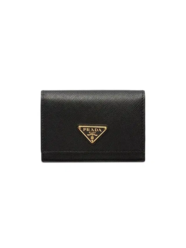 Prada Women's Saffiano Leather Card Holder - Black