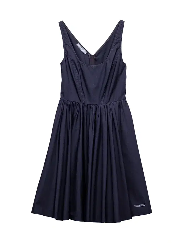 Women's Cotton Canvas Dress - Blue