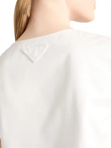 Prada Women's Old Satin Mini-Dress - White | Thumbnail 6