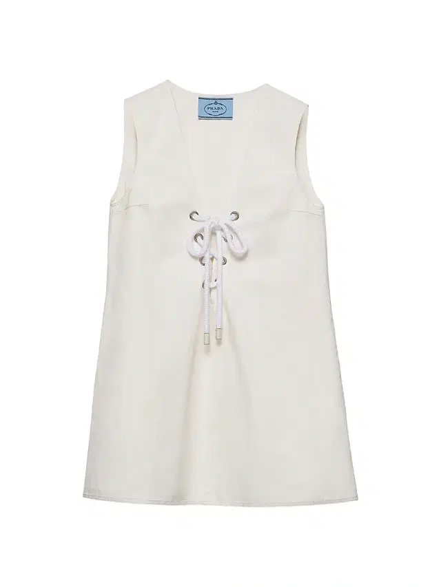 Women's Old Satin Mini-Dress - White