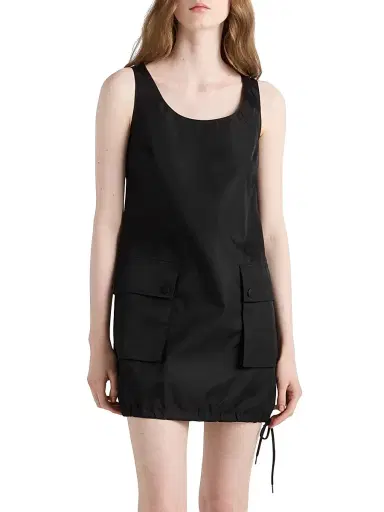 Prada Women's Sleeveless Re-Nylon Dress - Black | Thumbnail 2