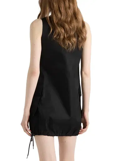 Prada Women's Sleeveless Re-Nylon Dress - Black | Thumbnail 3