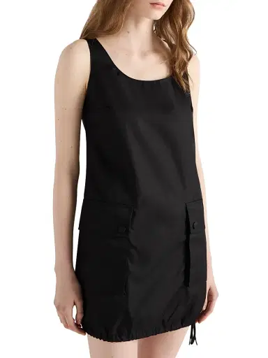 Prada Women's Sleeveless Re-Nylon Dress - Black | Thumbnail 4