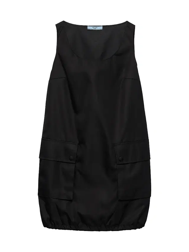 Women's Sleeveless Re-Nylon Dress - Black