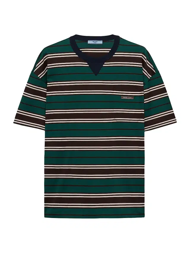 Women's Striped Lisle Cotton T-Shirt
