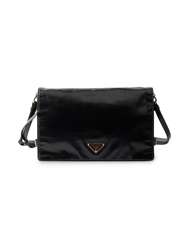 Women's  Leather Shoulder Bag - Black