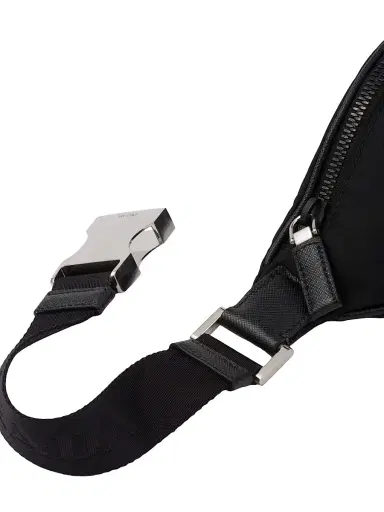 Prada Men's Re-Nylon And Saffiano Leather Belt Bag | Thumbnail 7 Prada Men's Re-Nylon And Saffiano Leather Belt Bag | Thumbnail 7