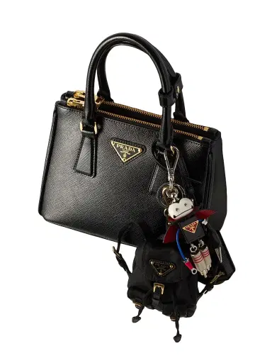 Prada Women's Robot Saffiano Leather Bag Charm | Thumbnail 2 Prada Women's Robot Saffiano Leather Bag Charm | Thumbnail 2