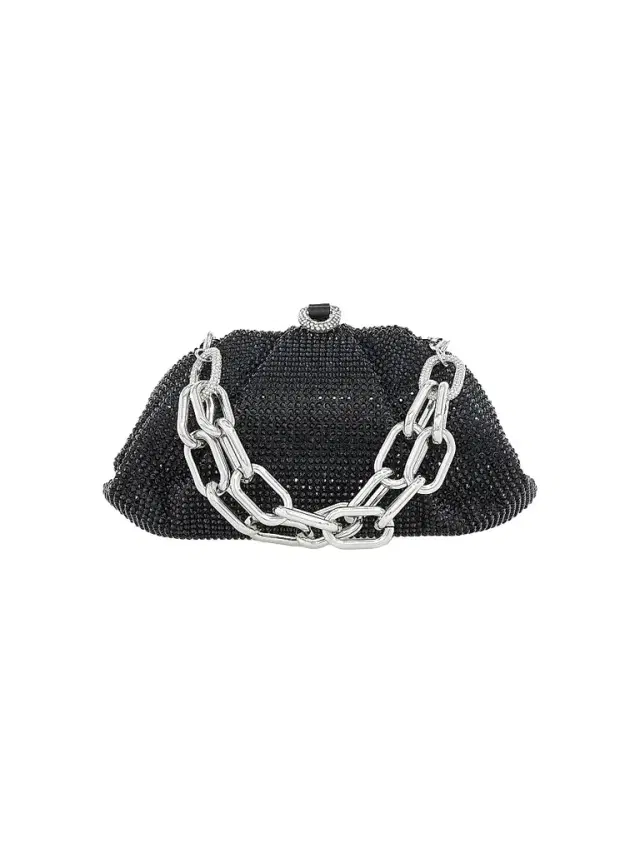 Judith Leiber Couture Women's Gemma Crystal-Embellished Clutch-On-Chain - Silver Fucshia