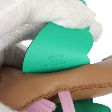 HERMÈS Hermes Pegase Rodeo Bag Charm MM Chai, Mauve Sylvestre and Menthe Milo Lambskin | Thumbnail 3 HERMÈS Hermes Pegase Rodeo Bag Charm MM Chai, Mauve Sylvestre and Menthe Milo Lambskin | Thumbnail 3