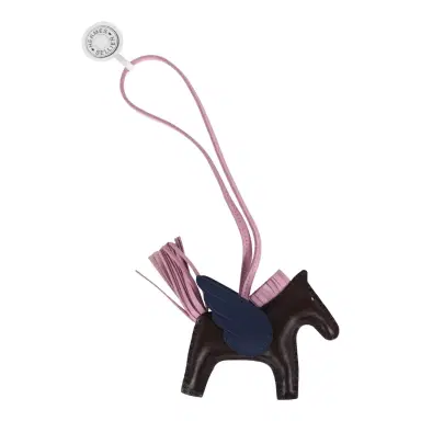 HERMÈS Hermes Pegase Rodeo Bag Charm PM Rouge Sellier, Mauve Sylvestre & Bleu Saphir Milo Lambskin | Thumbnail 2 HERMÈS Hermes Pegase Rodeo Bag Charm PM Rouge Sellier, Mauve Sylvestre & Bleu Saphir Milo Lambskin | Thumbnail 2