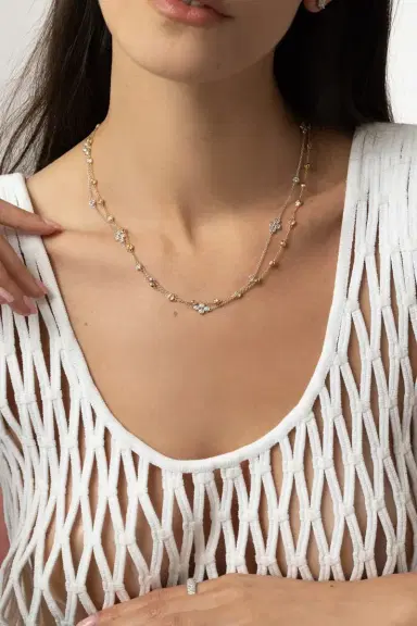 KWIAT Round Diamond Bezel String Necklace | Thumbnail 4 KWIAT Round Diamond Bezel String Necklace | Thumbnail 4