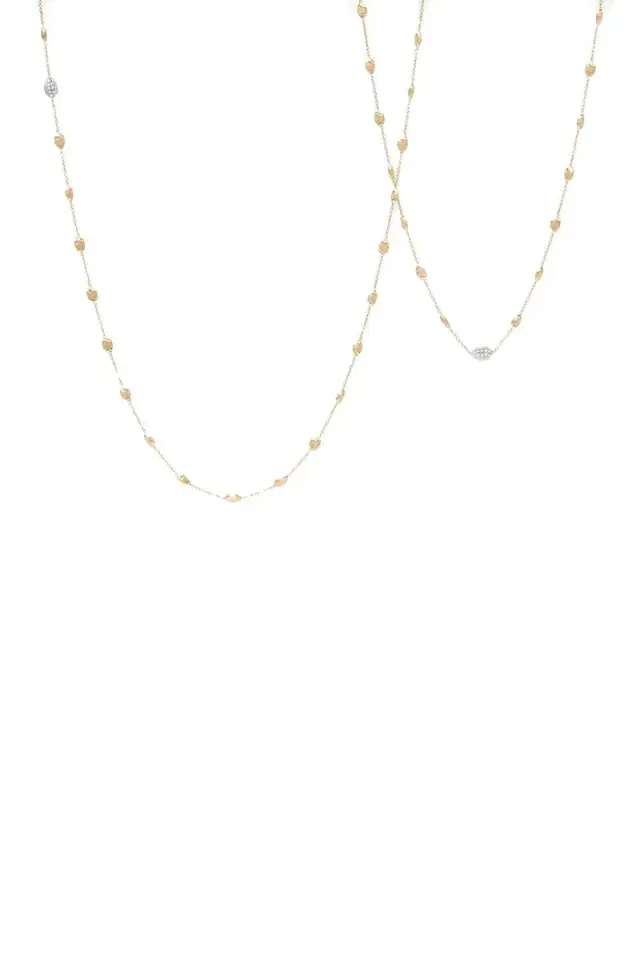 Siviglia Small Bean Diamond Long Necklace
