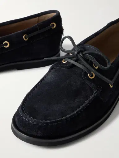 Gianvito Rossi Vandée Suede Boat Shoes | Thumbnail 4 Gianvito Rossi Vandée Suede Boat Shoes | Thumbnail 4