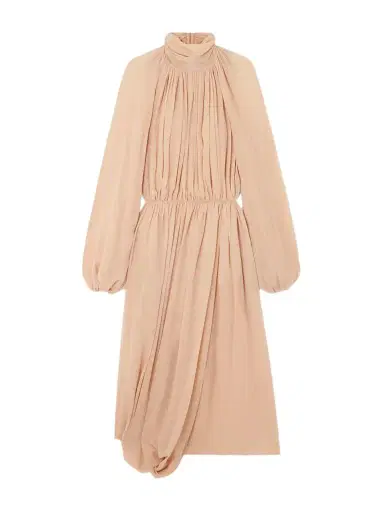 Stella McCartney Open-back Silk-crepon Midi Dress | Thumbnail 1 Stella McCartney Open-back Silk-crepon Midi Dress | Thumbnail 1