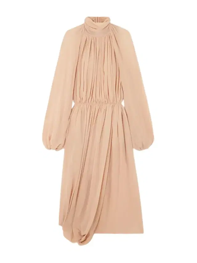 Open-back Silk-crepon Midi Dress