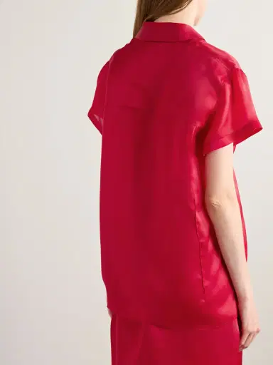 Khaite Keefe Silk-organza Shirt | Thumbnail 3 Khaite Keefe Silk-organza Shirt | Thumbnail 3
