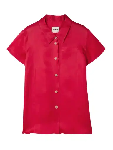 Khaite Keefe Silk-organza Shirt | Thumbnail 1 Khaite Keefe Silk-organza Shirt | Thumbnail 1