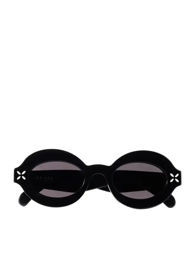 Oval-frame Acetate Sunglasses