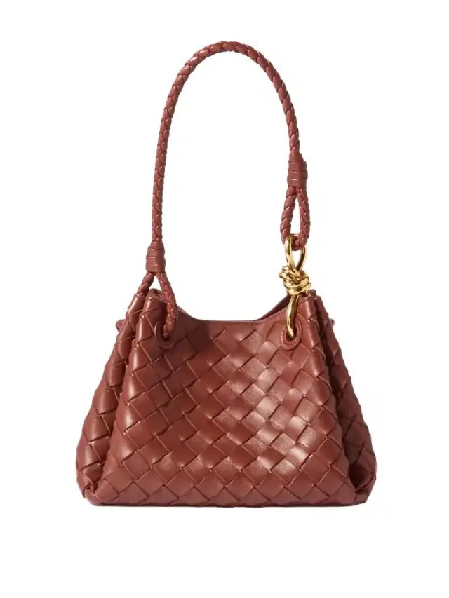 Parachute Small Intrecciato Leather Shoulder Bag