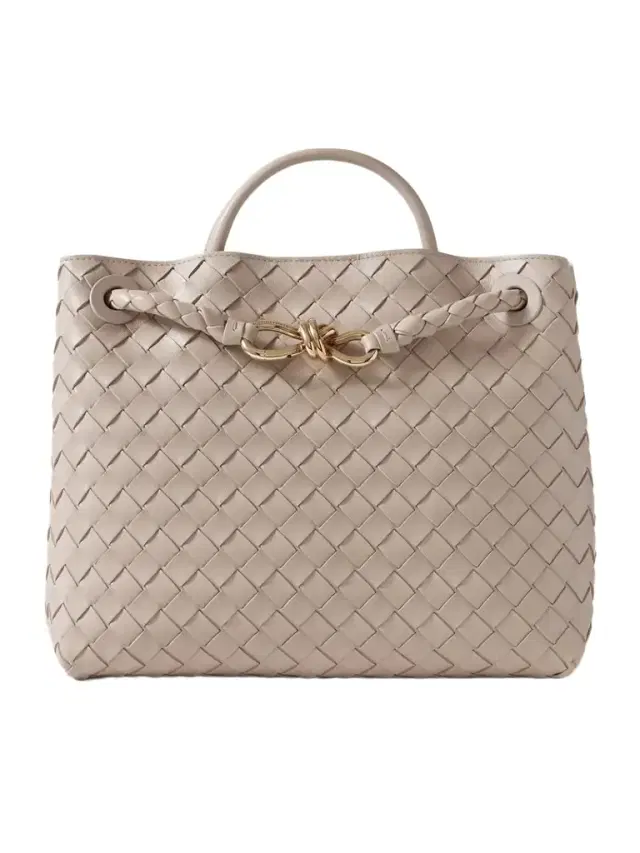 Andiamo Medium Intrecciato Leather Tote