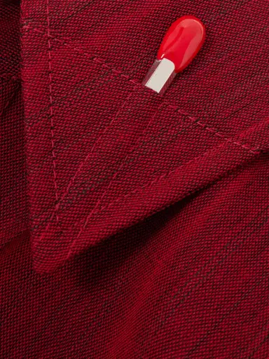 Bottega Veneta Embellished Striped Wool-blend Shirt | Thumbnail 5 Bottega Veneta Embellished Striped Wool-blend Shirt | Thumbnail 5