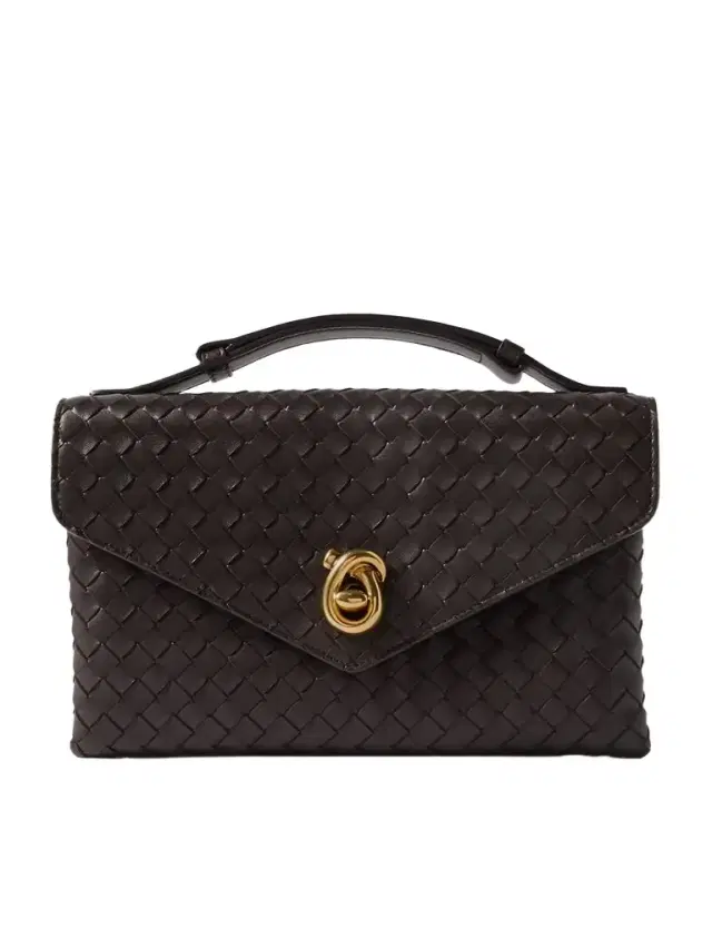 Knot Lock Medium Intrecciato Leather Shoulder Bag
