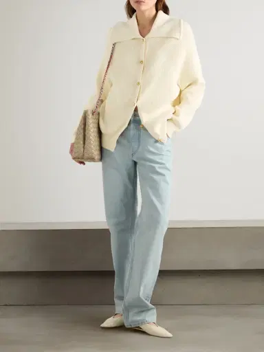 Bottega Veneta Ribbed Cotton Cardigan | Thumbnail 2 Bottega Veneta Ribbed Cotton Cardigan | Thumbnail 2