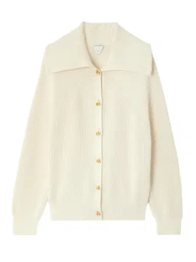 Bottega Veneta Ribbed Cotton Cardigan | Thumbnail 1 Bottega Veneta Ribbed Cotton Cardigan | Thumbnail 1