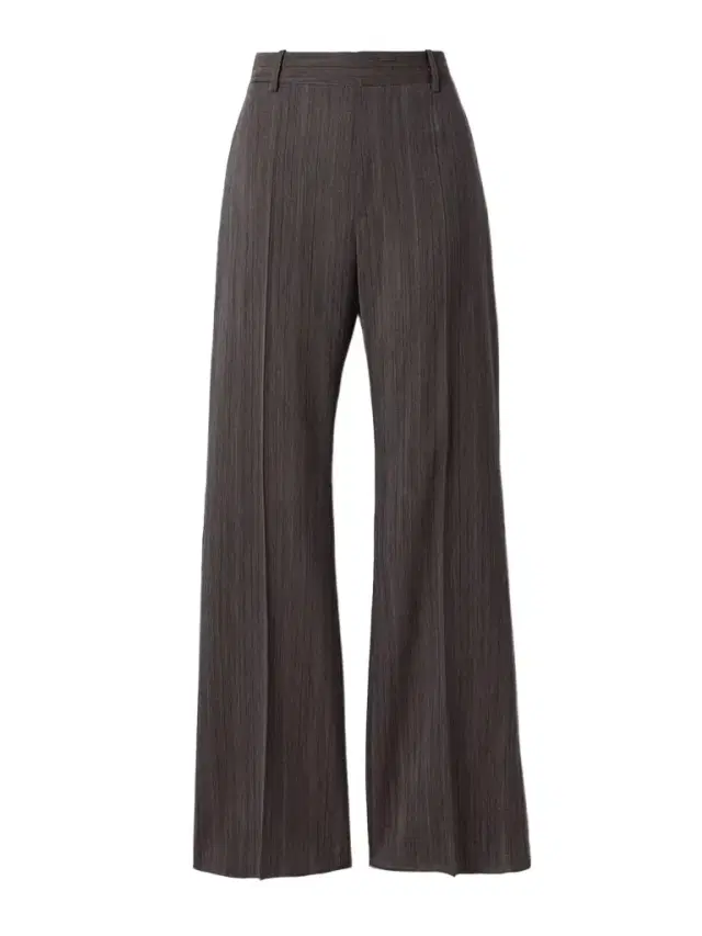 Striped Wool-blend Straight-leg Pants