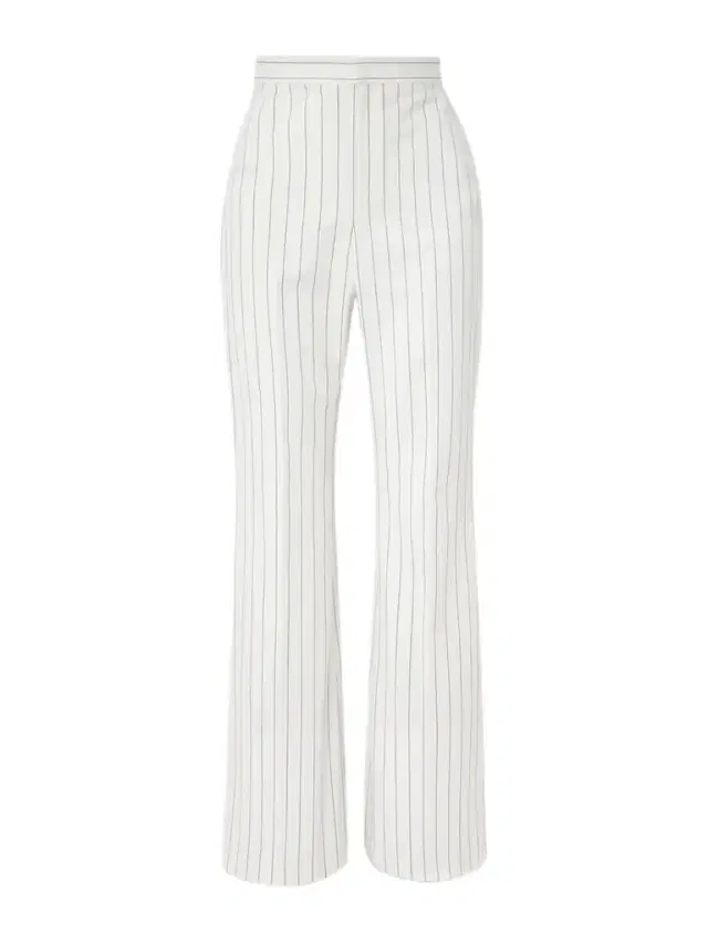 Neeva Pinstriped Cotton, Linen And Wool-blend Flared Pants