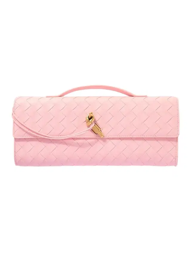 Andiamo Long Intrecciato Leather Clutch
