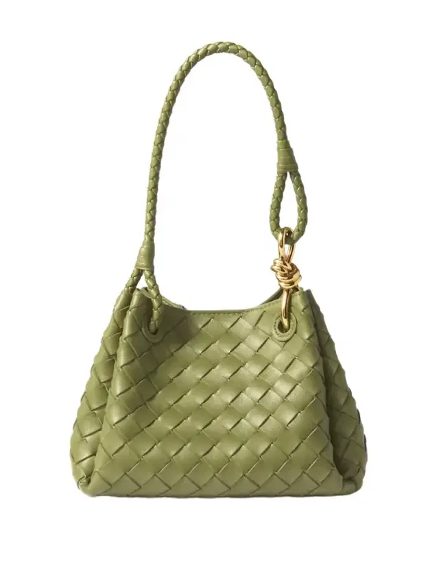 Parachute Small Intrecciato Leather Shoulder Bag