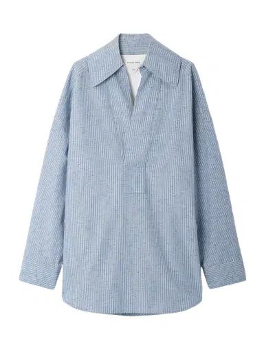 Bottega Veneta Oversized Striped Cotton-blend Shirt | Thumbnail 1