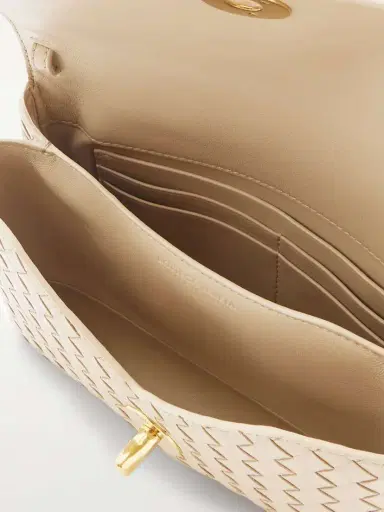 Bottega Veneta Knot Lock Medium Intrecciato Leather Shoulder Bag | Thumbnail 5 Bottega Veneta Knot Lock Medium Intrecciato Leather Shoulder Bag | Thumbnail 5
