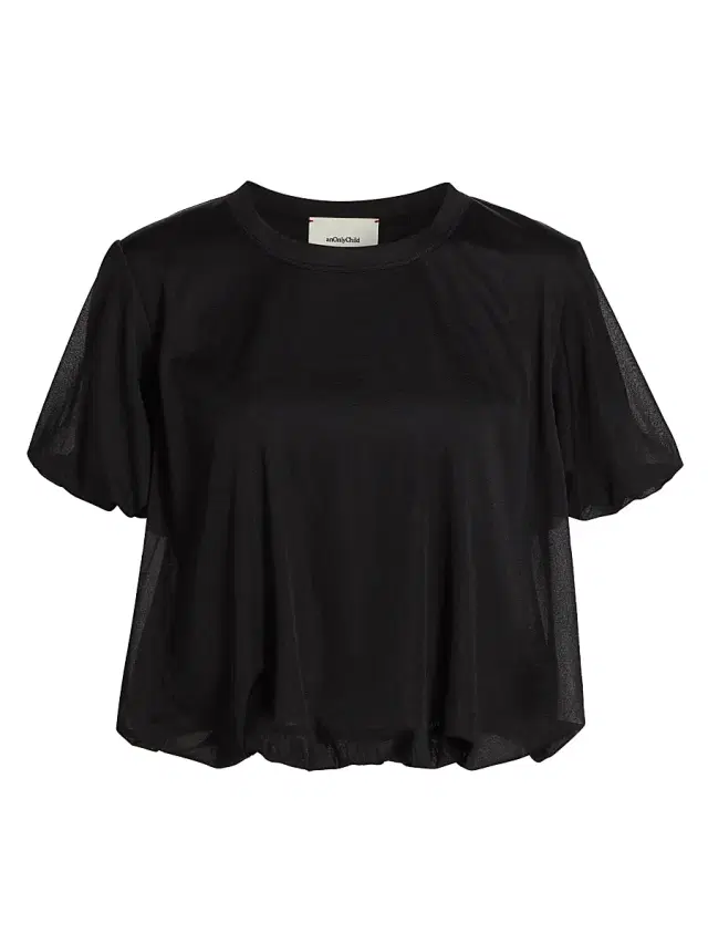 anOnlyChild Women's Just A Pinch Victoria Blouson Blouse - Black - Size Large