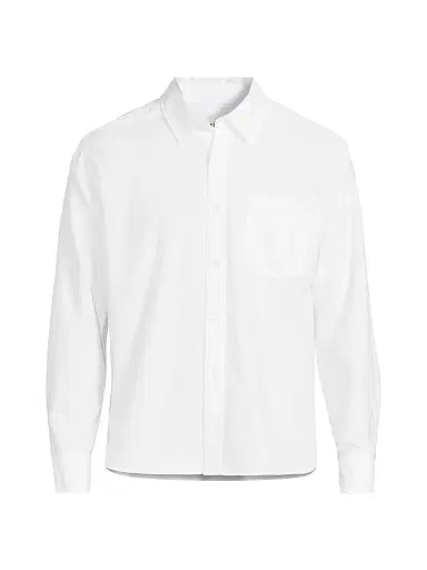 Corridor Men's Resonance Oxford Cotton Button-Front Shirt - White - Size XXL | Thumbnail 1 Corridor Men's Resonance Oxford Cotton Button-Front Shirt - White - Size XXL | Thumbnail 1