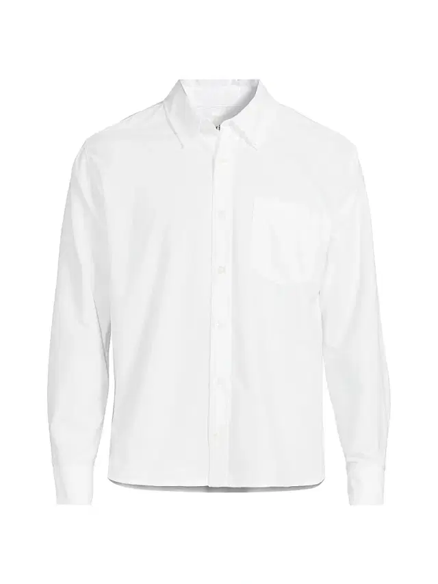 Men's Resonance Oxford Cotton Button-Front Shirt - White