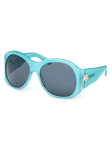 PUCCI Women's 59MM Oval Sunglasses - Turquoise Dark Teal | Thumbnail 1 PUCCI Women's 59MM Oval Sunglasses - Turquoise Dark Teal | Thumbnail 1