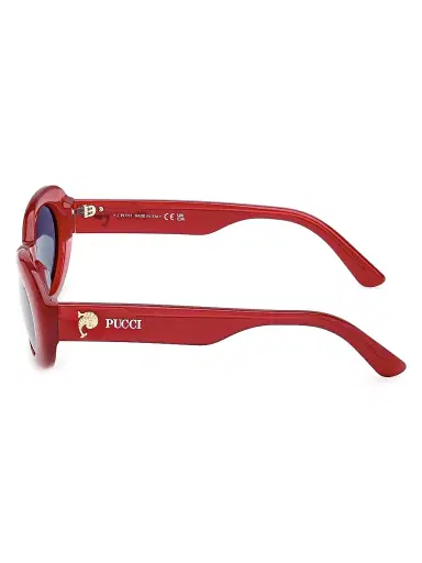 PUCCI Women's 53MM Oval Sunglasses - Red Blue | Thumbnail 3 PUCCI Women's 53MM Oval Sunglasses - Red Blue | Thumbnail 3