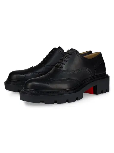 Christian Louboutin Men's College Oxford Shoes - Black | Thumbnail 2